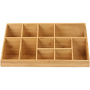 Mind Reader Bali 11-Compartment Bamboo Organizer (EMSCOMORGBM)