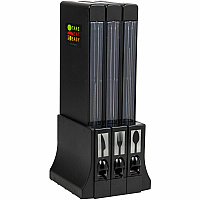 Mind Reader 3-Compartment Utensil Dispenser Organizer (EMSCUTDISPBK)