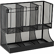 Mind Reader 6-Compartment Coffee Condiment Organizer (EMSUPMESH)