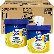 LYSOL Disinfecting Wipe Bucket w/Wipes (RAC99856CT)