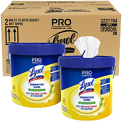 LYSOL Disinfecting Wipe Bucket w/Wipes (RAC99856CT)