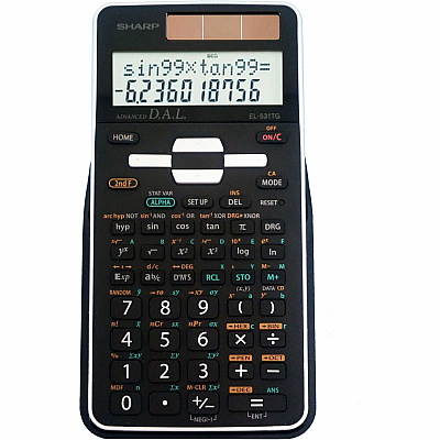 Sharp Scientific Calculator with 2-line Display (SHREL531TGBBW)