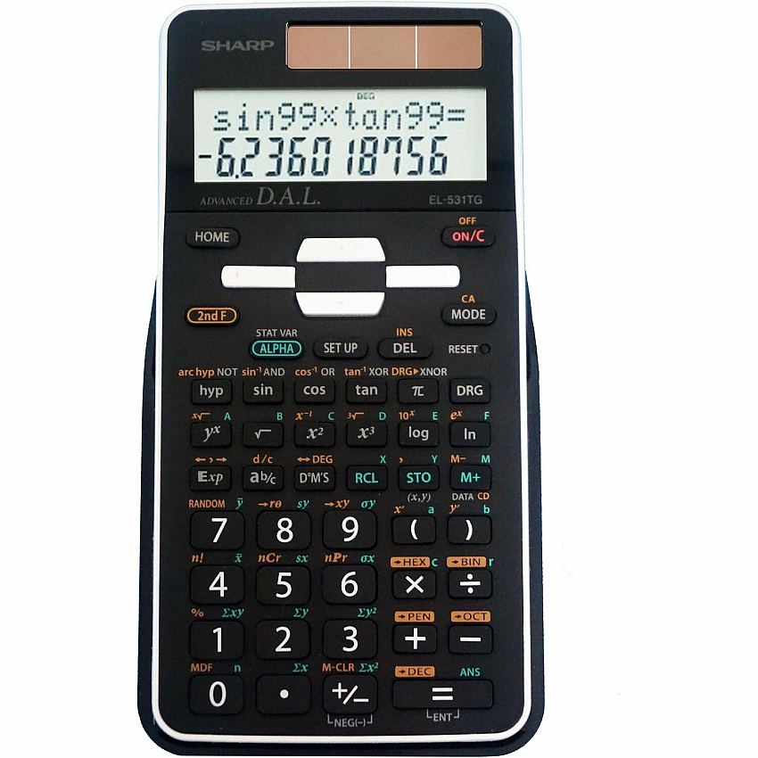 Sharp Scientific Calculator with 2-line Display (SHREL531TGBBW)