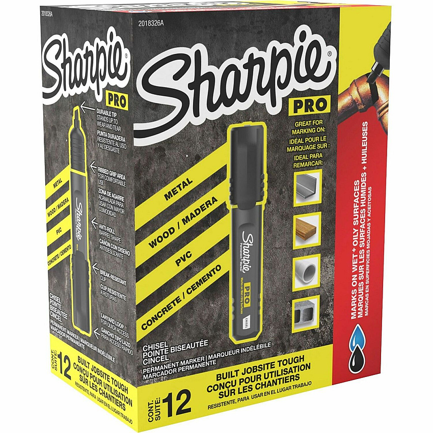 Sharpie PRO Chisel Tip Permanent Markers (SAN2018326A)