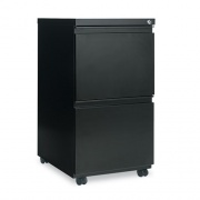 Alera File Pedestal with Full-Length Pull, Left or Right, 2 Legal/Letter-Size File Drawers, Black, 14.96" x 19.29" x 27.75" (PBFFBL)