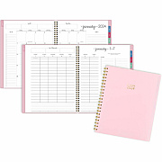 AT-A-GLANCE Harmony Weekly/Monthly Poly Planner, 11 x 9.38, Pink Cover, 13-Month: Jan 2026 to Jan 2027 (109990527)