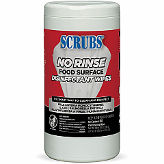 SCRUBS No Rinse Food Surface Disinfectant Wipes (ITW97080)