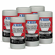 SCRUBS No Rinse Food Surface Disinfectant Wipes (ITW97080CT)