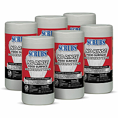 SCRUBS No Rinse Food Surface Disinfectant Wipes (ITW97080CT)
