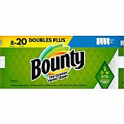 Bounty Select-A-Size Paper Towels - 8 Double Plus Rolls = 20 Regular (PGC05814)