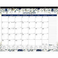 Blueline Abstract Floral Monthly Desk Pad (C194128)