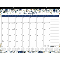 Blueline Abstract Floral Monthly Desk Pad (C194128)