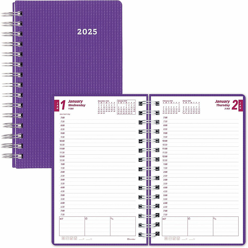 Brownline DuraFlex Daily Appointment Planner (CB634VPUR)
