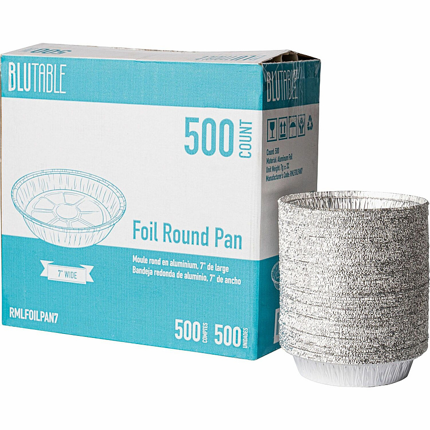 BluTable 7" Round Foil Pans (RMLFOILPAN7)