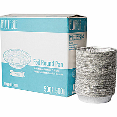 BluTable 9" Round Foil Pans (RMLFOILPAN9)