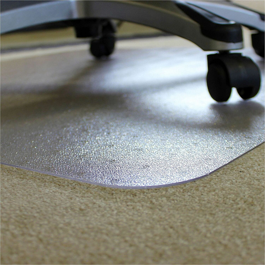 Floortex Ecotex BioPlus Polycarbonate Chair Mat for Low / Medium Pile Carpets - 45" x 53" (NCCMFLBG0003)