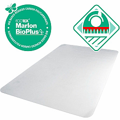 Cleartex Marlon BioPlus Floortex Ecotex BioPlus Eco Friendly Carbon Neutral Polycarbonate Chair Mat for Carpet - 46" x 60" (FLRNRCMFLBG0004)