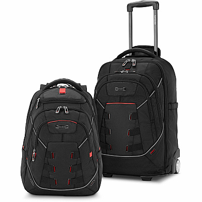 Samsonite Tectonic Nutech Carrying Case Rugged (Backpack) for 11" to 15.6" Notebook, Tablet, Water Bottle, Umbrella - Black (SML1450901041)