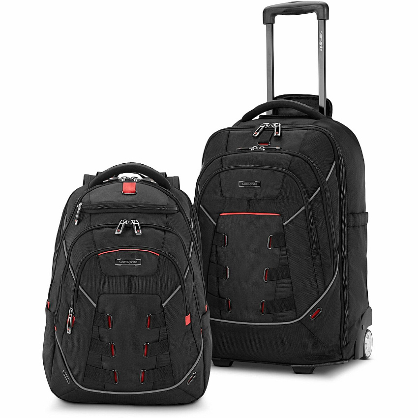 Samsonite Tectonic Nutech Carrying Case Rugged (Backpack) for 11" to 15.6" Notebook, Tablet, Water Bottle, Umbrella - Black (SML1450901041)