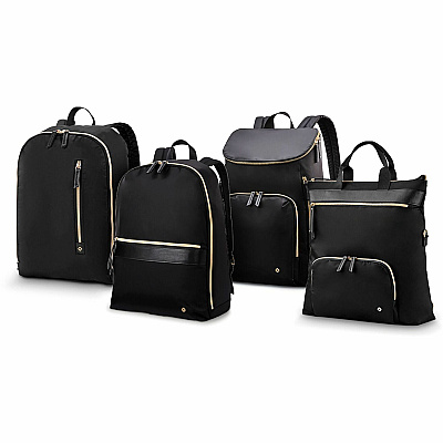 Samsonite Carrying Case (Backpack) for 14.1" Notebook, Tablet, Water Bottle, Umbrella, Accessories - Black (SML1443191041)