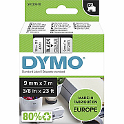 DYMO S0720670 D1 40910 Tape 9mm x 7m Black on Clear