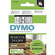 DYMO S0720930 D1 53713 Tape 24mm x 7m Black on White