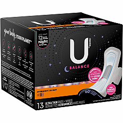 U by Kotex Ultra Thin Overnight Pads (KCC54912)