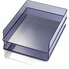 Officemate Stackable Letter Trays, Made from Recycled Bottles, 2PK (OIC21040)