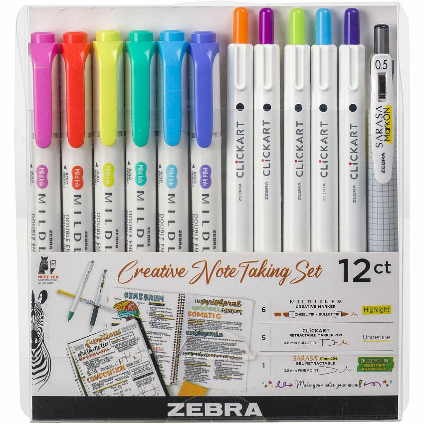 Zebra Creative Note Taking Set (ZEB12012)