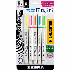 Zebra Mojini Single Ended Highlighters (ZEB70205)