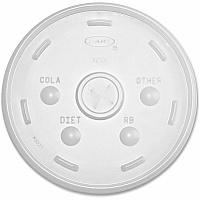 Dart Translucent Slotted Lids (DCC32SL1)