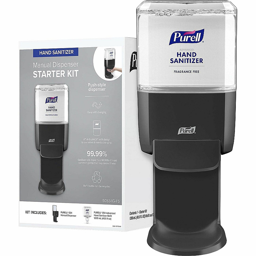 GOJO ES4 Push Hand Sanitizer Dispenser Starter Kit (GOJ50531GFS)