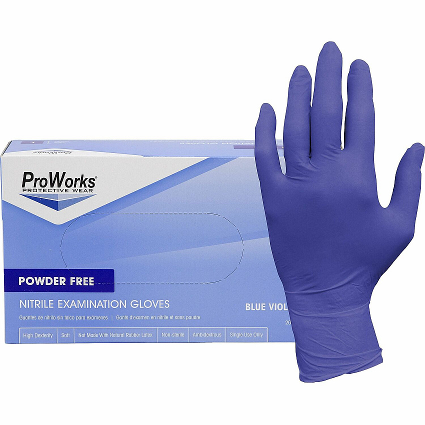 ProWorks Nitrile Powder-Free Exam Gloves (HOSGLN125FS)