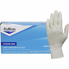 ProWorks Latex Powder-Free Disposable General-Purpose Gloves (HOSGLL105FM)