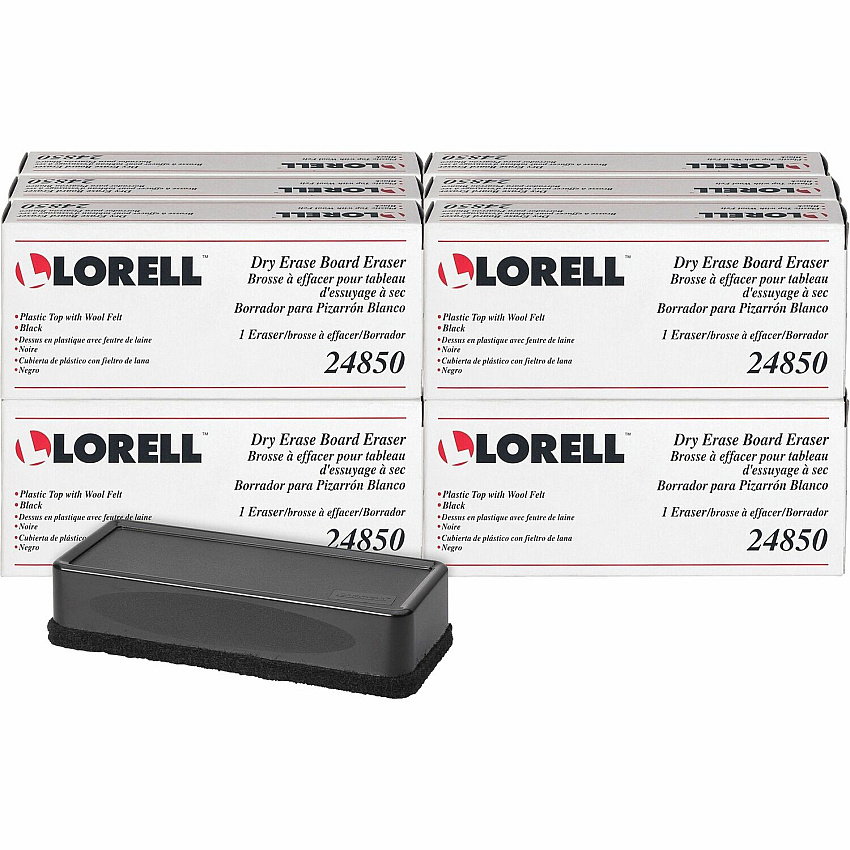 Lorell Dry-Erase Board Erasers (LLR24850BX)