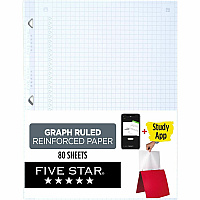Five Star Reinforced Graph-Ruled Filler Paper (MEA170122)