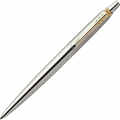 Parker Jotter Steel Gel Golden Finish Trim Ballpoint Pen (PAR2020647)