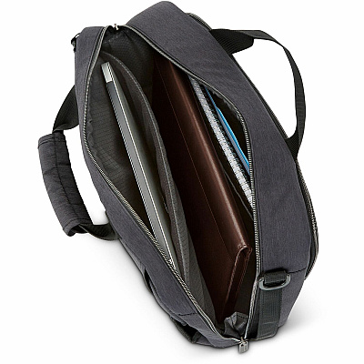 Samsonite HEATHER Carrying Case (Briefcase) for 15.6" Notebook, Pen, Key, Tablet - Black (SML1462595794)