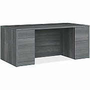HON 0500 Series Sterling Ash Laminate Desking (HON105891LSA1)