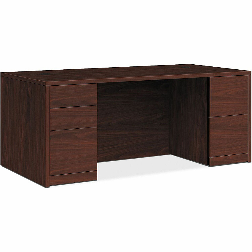 HON 10500 Series Mahogany Laminate Office Desking (HON105891NN)