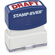 Trodat Stamp-Ever Pre-Inked DRAFT HERE Stamp (TDT5947)