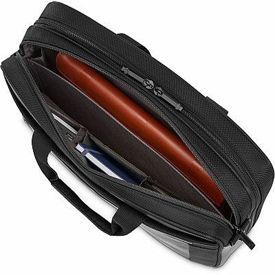 Samsonite Executive Carrying Case (Briefcase) for 15.6" Notebook, Pen, Business Card, File Folder, Tablet - Black (SML1463051041)