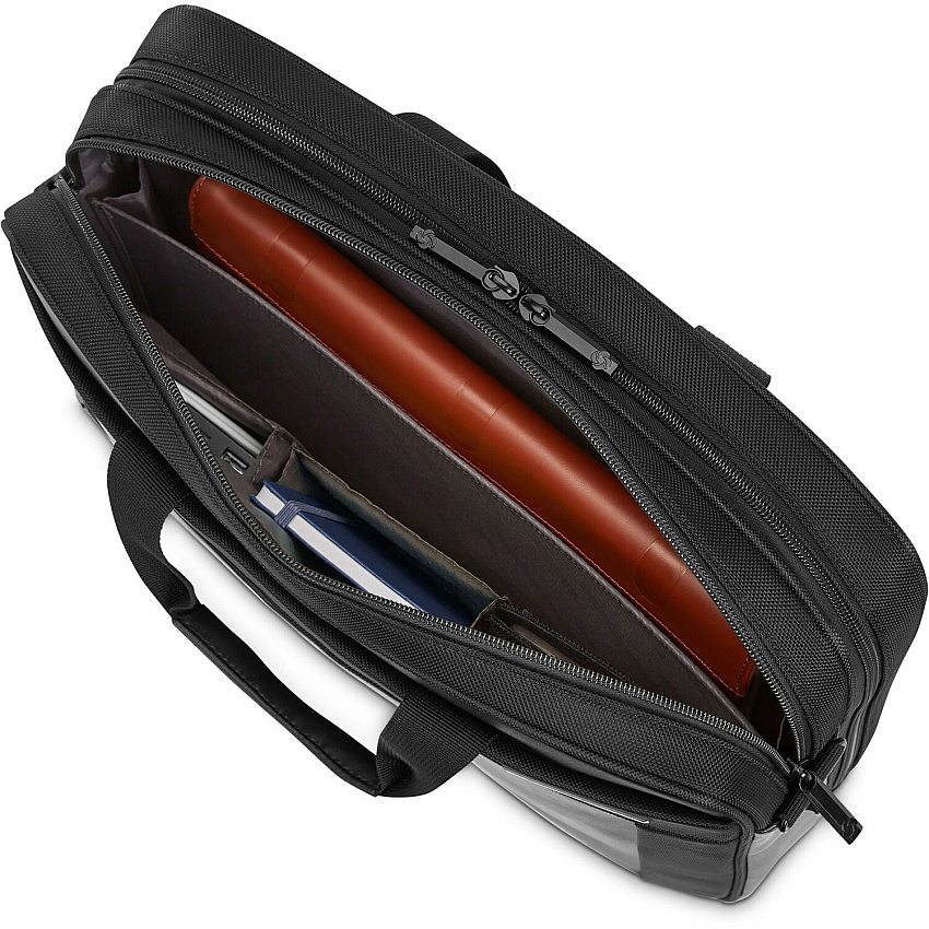 Samsonite Executive Carrying Case (Briefcase) for 15.6" Notebook, Pen, Business Card, File Folder, Tablet - Black (SML1463051041)