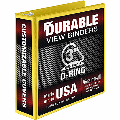 Samsill Durable Three-Ring View Binder (SAM16481)
