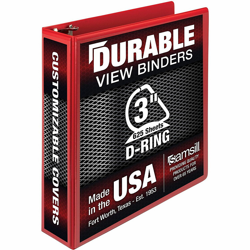 Samsill Durable Three-Ring View Binder (SAM16483)