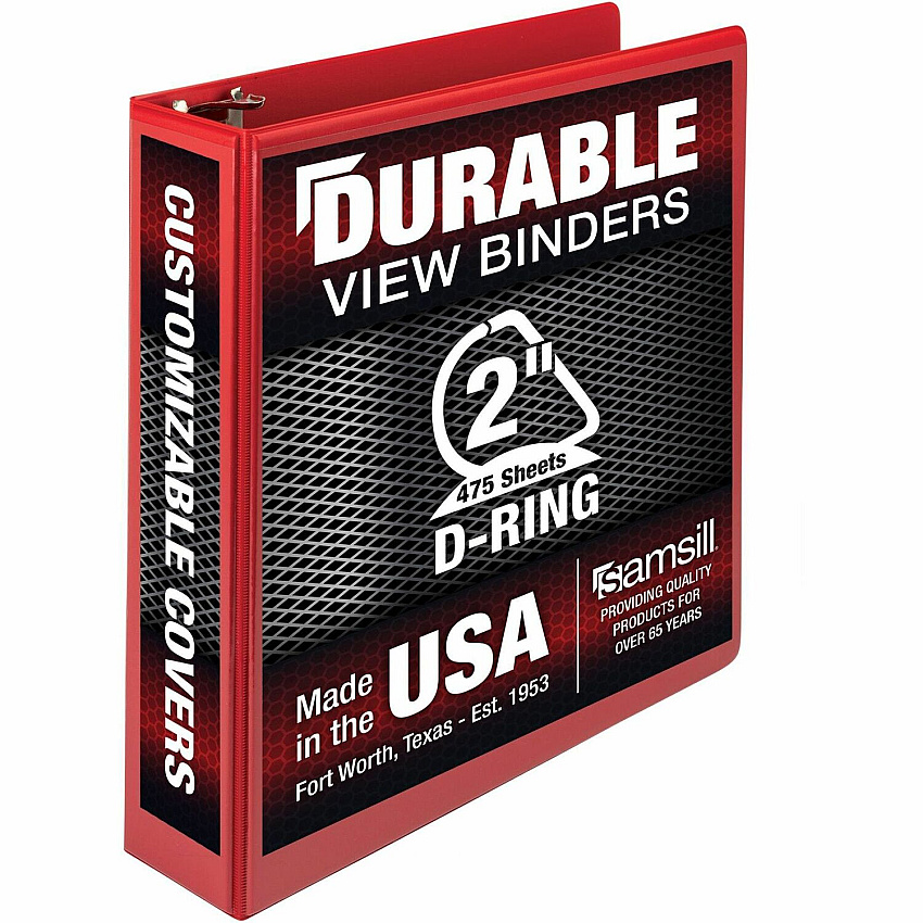 Samsill Durable Three-Ring View Binder (SAM16463)