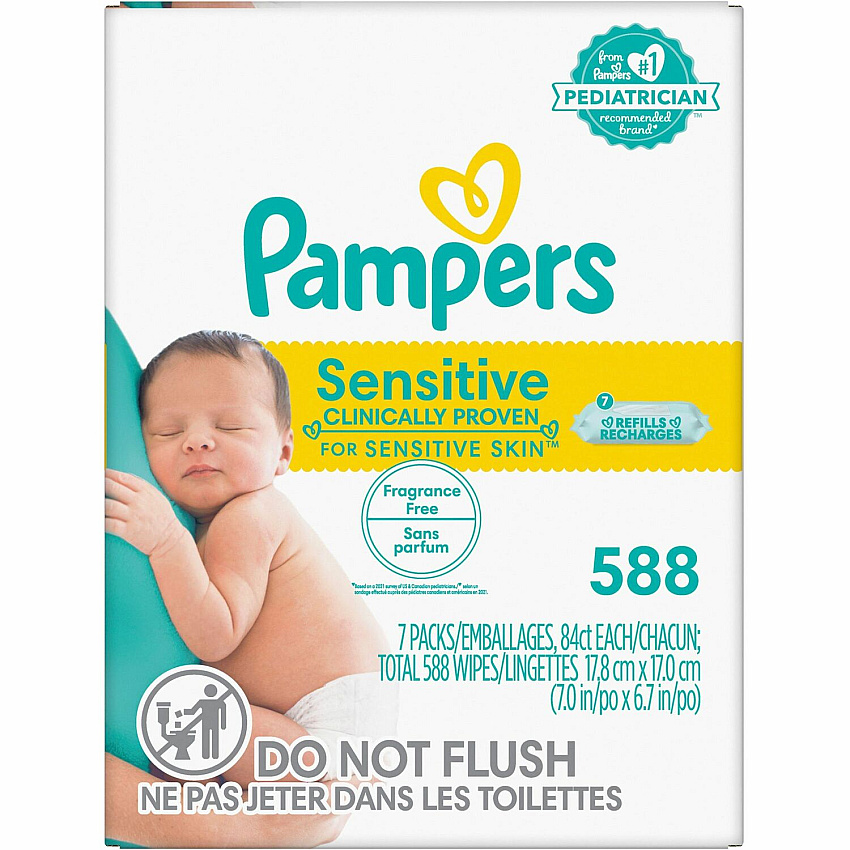 Procter &amp; Gamble Procter &amp; Gamble Baby Wipes Sensitive (PGC07325)