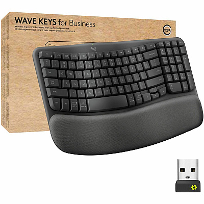 Logitech Wave Keys for Business Ergonomic Keyboard (LOG920012058)