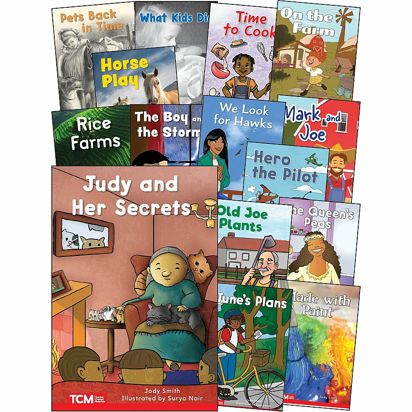 Shell Education Decodable Books Grade 1 Set 2: 15-Book Set Printed Book (145499)