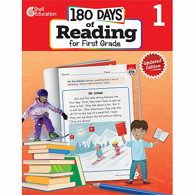 Shell Education 180 Days of Reading for First Grade, 2nd Edition Printed Book (135043)
